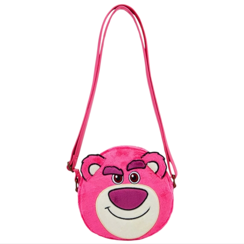 Loungefly Disney Pixar Toy Story 3 Lotso Fuzzy Crossbody Bag